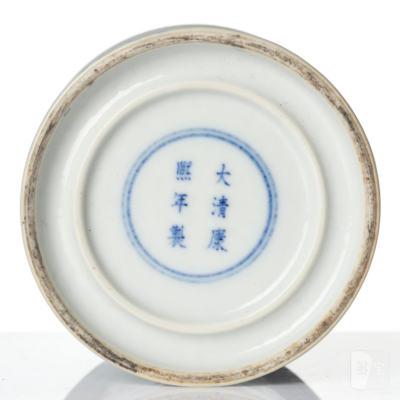 A blue and white brush-pot, - 图8